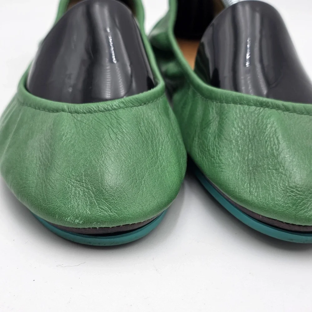 Tieks By Gavrieli Ballet Flats US 9 Clover Green Foldable Chic Comfortable